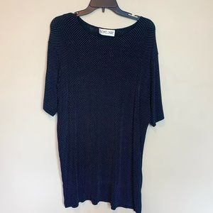 Vintage Polka Dot Navy T Shirt